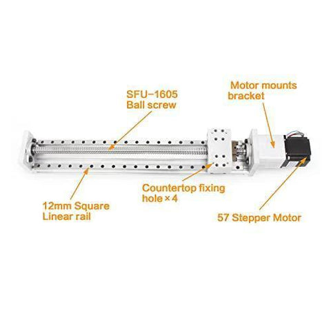 400mm Stroke CNC Linear Stage Motion Actuator X Y Z Axis Linear Slide Rail Aluminum Alloy Cross Sliding Table Linear Rail Guide SFU1605 Ballscrew+Nema23 57 Stepper Motor for CNC - Buy Bearings online - Fast US Shipping