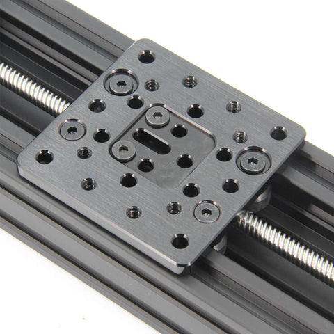 Close-up of 250mm 4080U Aluminum Profile Z-axis Screw Slide Table Linear Actuator for 3D Printer and DIY CNC Router Parts