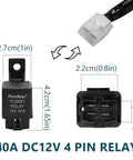 Fog Light Wiring Harness Kit Rugged With 40A Relay And On Off Switch H11 H9 880 881 Socket Plug And Play Wire Connector