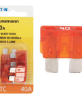 40 Amp ATC Blade Fuse Orange 5 Count Pack For Auto Electrical Wiring 32V DC Quick Acting Low Voltage Protection displayed