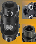 Beefed Up Heavy Duty Steering Shaft Universal U Joint Coupler for Automotive Steering Systems, 3/4 Inch DD Spline 40Cr Steel