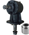 40HP Gearbox For RC30 Rotary Cutter With 1 3 8 Inch Input And 12 Spline Output, black metal gearbox for agricultural machinery.