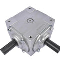 40 HP Right Angle Bevel Gearbox with Crosshole & 1" Keyed Shaft 19455-SR-KW-PH-GR CW/CW 1:1 1800 Max RPM front view