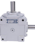 40 HP Right Angle Bevel Gearbox With 2 Keyed Shafts CW And CW 1 To 1 1800 RPM, front view of industrial gearbox.