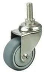 40mm Caster Wheel Threaded - Stem Stainless Steel TPR designed for smooth motion and stable alignment in automation, 1-pack