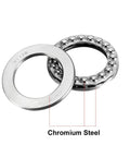 Heavy Duty Thrust Ball Bearings 40mm Bore, 60mm Outer Diameter, 13mm Width, Chrome Steel AISI 52100 ABEC 3 Single Row