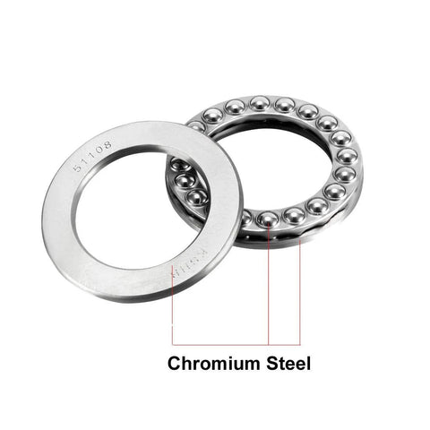 Heavy Duty Thrust Ball Bearings 40mm Bore, 60mm Outer Diameter, 13mm Width, Chrome Steel AISI 52100 ABEC 3 Single Row
