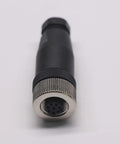 M12 A Code Waterproof Circular Cable Connector With Field Installable Screw Termination Unshielded Straight 8 Pin Female Aviation Plug