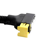 Real Deal Ecu Connector Set With Oem Grade Waterproof Housing And Durable Wire Harness Plugs For No Drama Multi Pin Auto Wiring Jobs Plug And Ride Sweet Installation close-up of 16 pin plug with yellow clip
