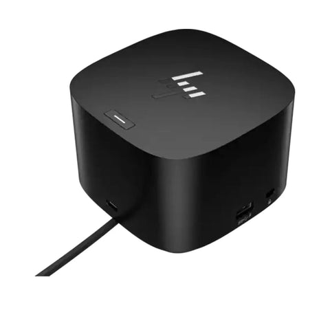 Thunderbolt G4 Dock 280W from Sick Desk Setup Bundle, featuring sleek black design, multiple ports, and USB-C charging.