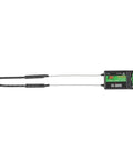 Flysky FS IA6B 6 Channel 2.4GHz AFHDS 2A Receiver, top view, showing compact design with two antennas for RC drones and planes.