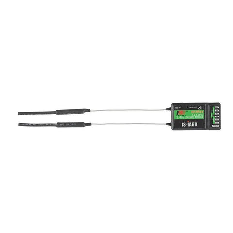 Ultra Lightweight 6 Channel 2.4GHz RC Receiver For Airplanes Gliders Helis And Cars With AFHDS2A Wireless Reliability Dual 26mm Antennas