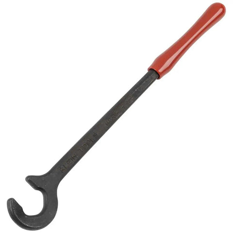Heavy-Duty 12-Inch Cable Bender For 350 MCM Capacity Pro Grade Tool, one-piece forged steel with contoured grip and angled head.