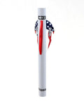Blazer QuikFletch American Flag White 6 Pack Fletching For Arrow Shafts Seventeen Sixty Fourth To Twenty Four Sixty Fourth Inch
