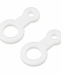 Heavy Duty Bracket Tube Retainer For Ez Set Torsion Spring Kits To Make Home Garage Door Repairs Easy And Secure With This Durable White Replacement Part That Fits Clopay Overhead Doors Perfectly, white plastic
