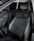 Suede headliner fabric, black, 96in x 65in, foam-free backing for car/truck/SUV/RV interiors.
