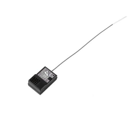 4 Channel 2.4GHz RC Transmitter With Receiver For 1/8 1/10 1/16 1/32 Scale Cars And Boats, black receiver unit with antenna