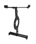 Hella Tight Stance Wheel Fitment Checker Tool For 5 Lug Rims Measures Backspacing And Rim Clearance On 14 To 20 Inch Wheels, black steel tool shown.