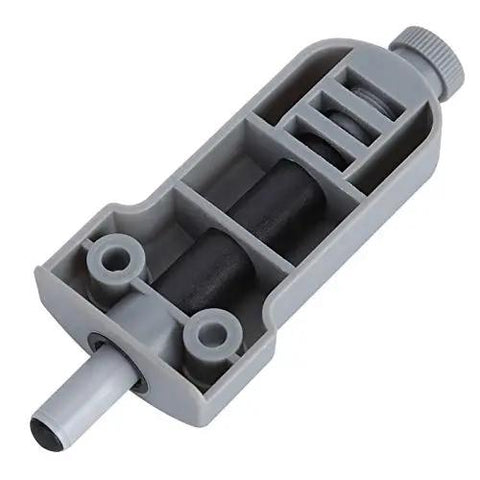 Heavy Duty 66 mm Cabinet Door Damps engineered for a smooth soft close; gray plastic with rubber core, suitable for cabinets.