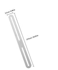 Stainless Steel Adjustable Slotted Flat Mending Plates With Installation Holes for Shelf Repair, 27.8 cm size view