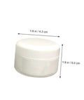 White container for Ceramic Tile Repair Paste Kit 2 Part Quick Dry Adhesive For Floor Cracks, 1.6 in diameter, 1.9 in height