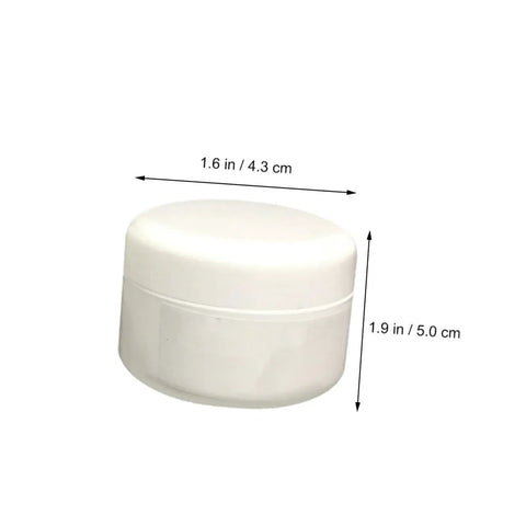 White container for Ceramic Tile Repair Paste Kit 2 Part Quick Dry Adhesive For Floor Cracks, 1.6 in diameter, 1.9 in height