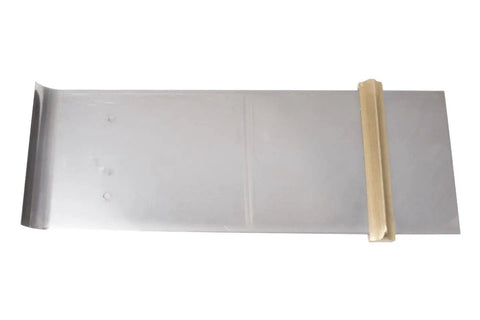 Beefy Stainless Steel Hand Edger With Adjustable Groover For Concrete Slabs, 14 Inch By 5 Inch Blade, Curved Design, Model 3489D