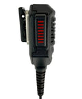 Side view of Remote Speaker Microphone For Harris XL45 XL95 XG15 XG25 XG75 Radios With Noise Cancelling Microphone and clip