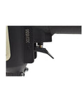Close-up of trigger on Beast Mode Heavy Duty Pro Punch Nailer And Nail Remover with 1/4 inch NPT air inlet and three piston drivers.