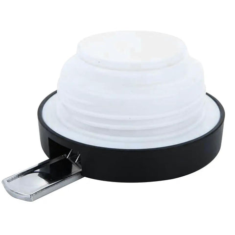 Road Ready Dope Portable Water Heater For Car And Truck 12V 24V Fast Heat cap for anti spill with black and white design.
