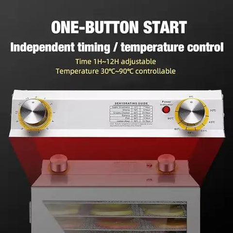 Control panel of Built Tough Eight Layer Freeze Dryer Machine To Crush Your Kitchen Game With Smooth Digital Controls Quick Airflow.