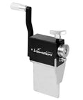 Vise Mounted Bead Roller For Tubing Five Eighths Inch And Up, showing side view and crank handle for DIY intercooler piping