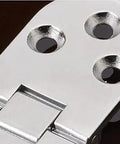 Close-up of heavy-duty zinc alloy flat panel door hinge with 180 Degree Folding Table Hinge For Cabinets And Furniture Hardware.