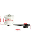 Must Have Heavy Duty Chain Tensioner Assembly With Roller And Slider Guide Wheel Pulley Adjuster Kit For Your Motorcycle Bike Restoration And Maintenance Projects In Black Plastic And Metal Build 112mm