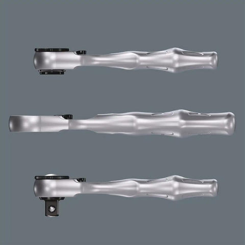 Ergonomic ratchet handle from Tool Check Plus Imperial 39 Piece Bit And Socket Set With Color Coding For Quick Identification And 0.25 Inch Hex Drive Built For Tight Spots And Confined Spaces Ideal For Pros And DIYers