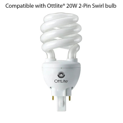 Led Replacement Bulb For 20W 2 Pin Swirl SBB Bulb B84J35 SB20 M Or SB20 M FFP 1 Pack Full Spectrum High Brightness LED Light