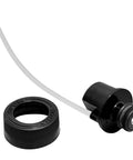 Replacement cap and straw assembly for Bissell Little Green Machine; black cap, white tubing.
