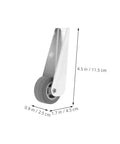 Top Shelf Heavy Duty Barn Door Sliding Wheels And Silent Caster Rollers Smooth Glide Hardware measuring 4.5 in with gray wheel.
