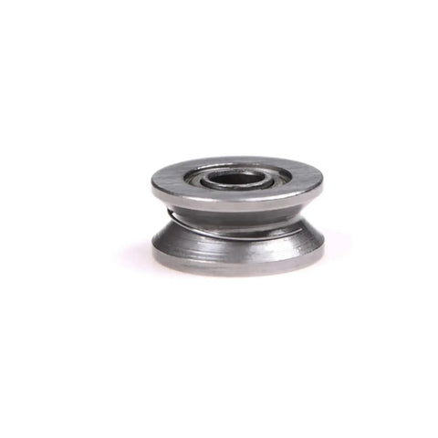 Close-up of 10 Pack 624VV V Groove Deep Groove Ball Bearings for Guide Rails, Linear Motion Systems, and Walking Rail Traces.