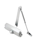 Hydraulic Buffer Door Closer With Adjustable Speed Regulator Soft Closing System For Hotels And Homes Durable Silver Hardware