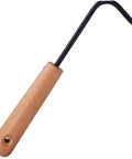 Bonsai Root Hook Steel Gardening Tool With Ergonomic Handle For Loosening Soil And Unfolding Roots Bad Boy Claw Digging Cultivator Weed Remover Heavy Duty Manganese Steel Durable Pro Grade Yard Work Essential, 21 cm steel hook with wooden handle