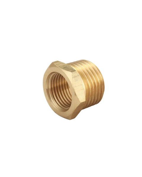 Brass Pipe Fitting Reducer Hex Bushing 3/4 NPT Male To 1/2 NPT Female Connector, threaded adapter for pipes and hoses
