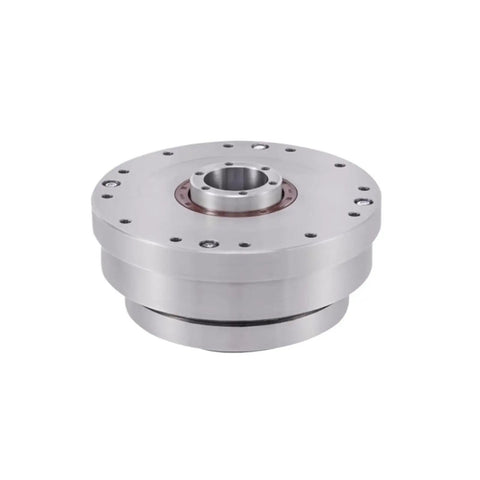 Top Notch Joint Manipulator Industrial Robot Reducer Featuring Hst Series Precision Harmonic Gearboxes with a silver aluminum casing.