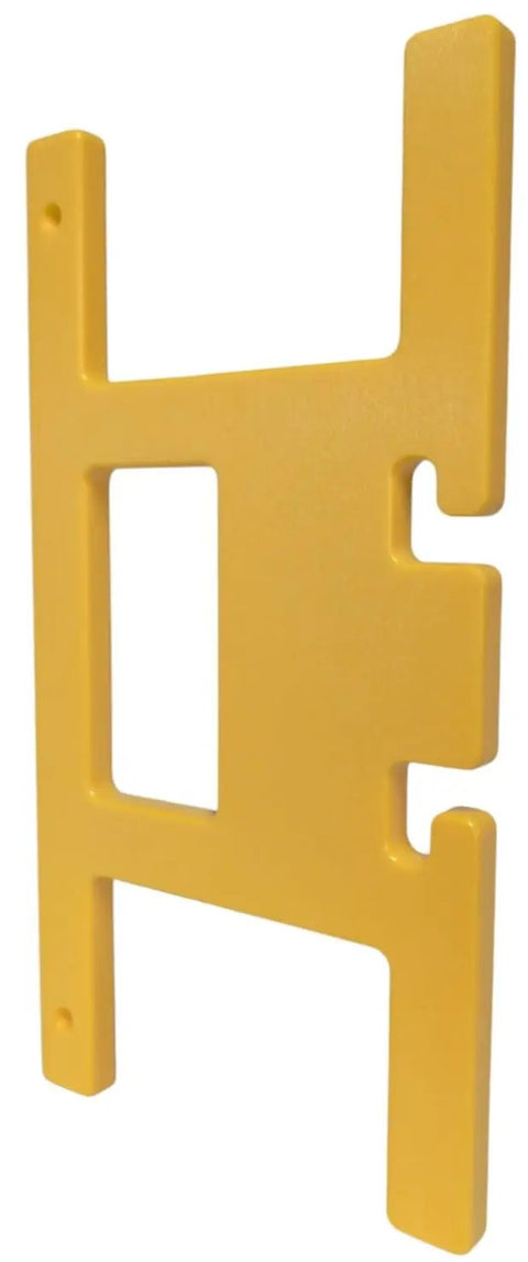 Yellow mounting bracket from Heavy Duty Extension Cord Reel And Yellow Cord Organizer Set Two Pack That Holds 100 Feet Each