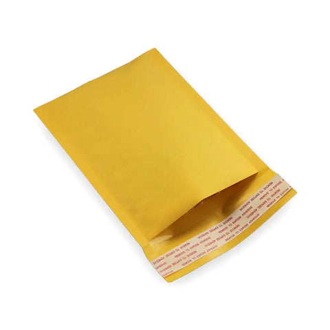 4x6 Kraft Bubble Mailers 0000 Size Self Sealing Padded Envelopes 10 Pack Air Cushioned Shipping Bags With Tear Strips