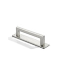 5 Pack 3 Inch Hole Center Brushed Satin Nickel Cabinet Pulls With Backplates And Base Plates for cabinets and drawers