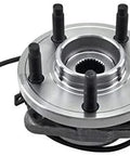 Front Wheel Hub Bearing Assembly With ABS 5 Lug For Ford Explorer 1995 To 2001 4WD AWD, shown with 5 studs and ABS wiring
