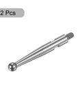 Dial Test Indicator Contact Point With 2mm Ball Tip Made From High Speed Steel HSS M1.8x0.35 Thread 0.82 Inch Length 2 Pack Durable Precision Probes