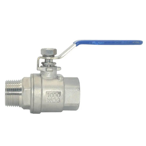 Full Port Ball Valve 304 Stainless Steel Heavy Duty For Water Oil And Gas 1 Inch 1000 WOG with Manual Lever and Female NPT Ports