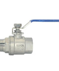 Heavy Duty 1 Inch Full Port Ball Valve With Male X Female Npt Threads And 304 Stainless Steel Construction For Water Oil And Gas Control Featuring Slick Lever Action And Corrosion Proof PTFE Seals For No Nonsense Performance.